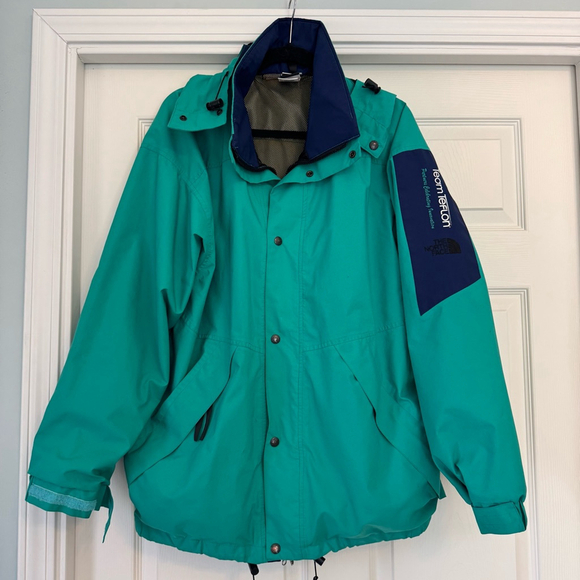 Vintage Men's The North Face Teal Blue Gore-Tex Jacket Size M Made in USA - Picture 1 of 16
